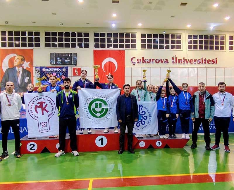 Masa Tenisinde Bölge Şampiyonu Çukurova Üniversitesi Spor Kulübü