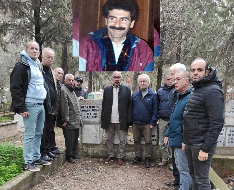 Deprem Şehidi Milli Hentbolcü Metin Muhacir kabri başında anıldı