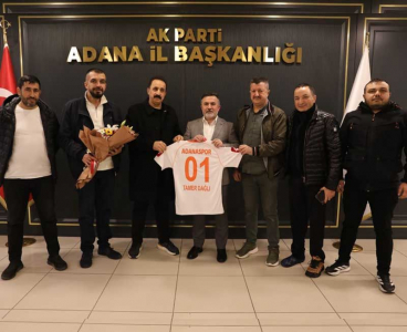 1954 Adanaspor'dan AK Parti İl Başkanı Dağlı'ya nezaket ziyareti