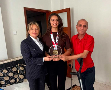 Milli sporcu Aleyna Oruç’un üniversite hayaline Filiz Kepme’den destek
