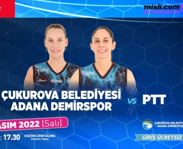 Çukurova Belediyesi Adana Demirspor-PTT Maçı Ücretsiz