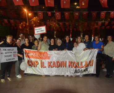 CHP’li kadınlardan ‘Şiddet’e protesto