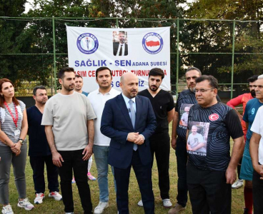 SAĞLIK-SEN ASIM CEMEK FUTBOL TURNUVASI START ALDI